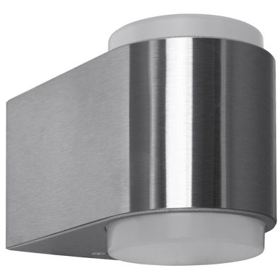 Strahler Wand Leuchte AUSSEN Modern | Silber | Chrom | Lampe Aussenlampe Aussenleuch