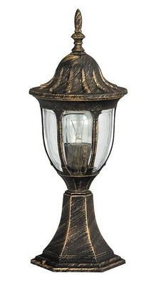 Laterne Sockel Leuchte ?430mm | Antik | Golden | Bronze | AUSSEN Wege Lampe Aussenla