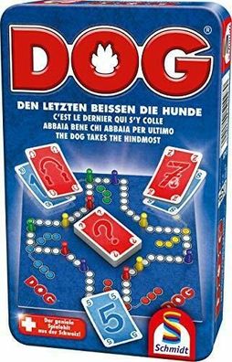 Schmidt Spiele 51428 Dog Den Letzten Beißen Die Hunde Metalldose Familienspiel