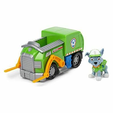 PAW Patrol Recycling Fahrzeug Rocky Figur Basic Vehicle Basis Fahrzeug Spielzeug