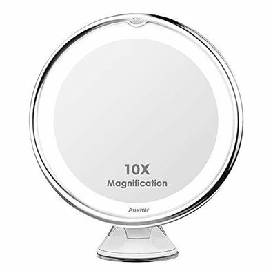 Auxmir Kosmetikspiegel LED Beleuchtet 10x Vergrößerung Makeup Schminkspiegel