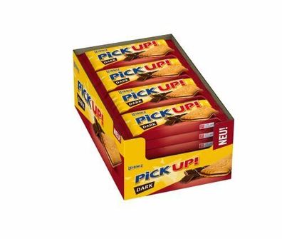 PiCK UP! Dark Keksriegel 24 Einzelpackungen Thekenaufsteller 24 x 28g Schokolade