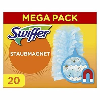 Swiffer Duster Staubmagnet Tücher Staub Haare Allergene Nachfüllpack 20er Pack
