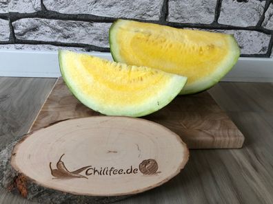 Wassermelone Baby Yellow gelbe Mini-Melone reift auch in unseren Breiten aus