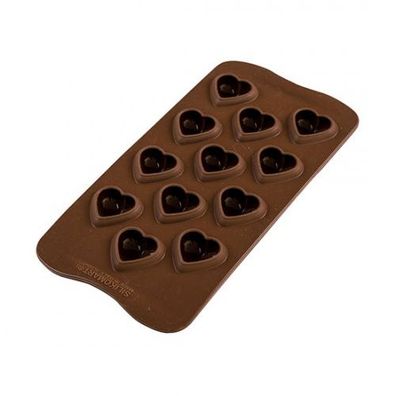Silikomart 3D Schokoladenform My Love Herzpralinen