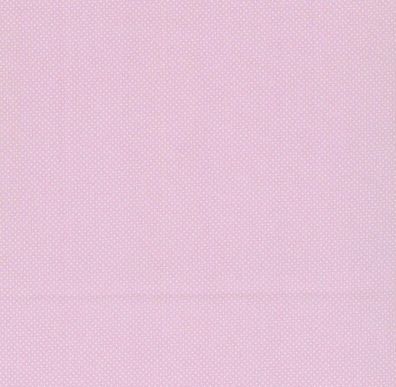 Westfalenstoffe Baumwolle rosa kleine weiße Punkte 25cm x 150cm Weimar Cardiff