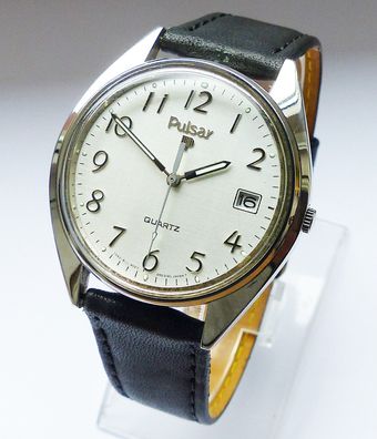 Schöne Pulsar Calendar Herren Vintage Armbanduhr Top Zustand