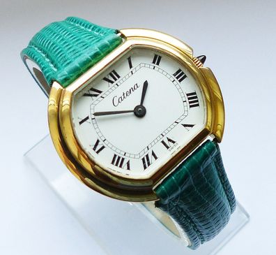 Exclusive Catena Swiss 17Jewels Damen Luxus Armbanduhr 80er Jahre