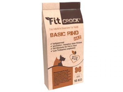 Fit-Crock Basic Rind Maxi Hundefutter 10 kg