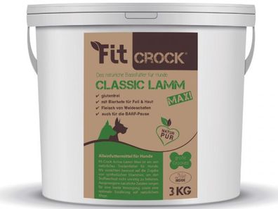 Fit-Crock Classic Lamm Maxi Hundefutter 3 kg