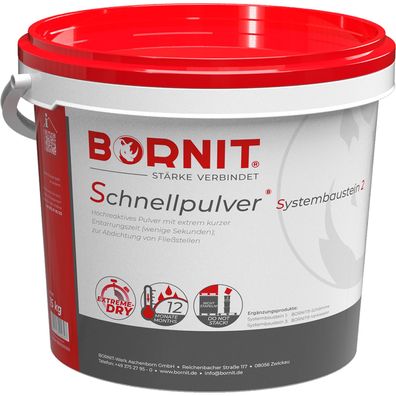 BORNIT®-Kellerabdichtungssystem 3 Komponenten, gegen fließendes und drückendes Wasser
