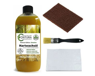 Contura Hartwachsöl SET Möbelöl Holzöl Hartwachs Pflegeöl farblos 250ml