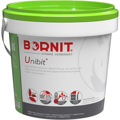 BORNIT®-Unibit, lösemittelfrei, Schutz gegen Bodenfeuchtigkeit Bauwerksabdichtung