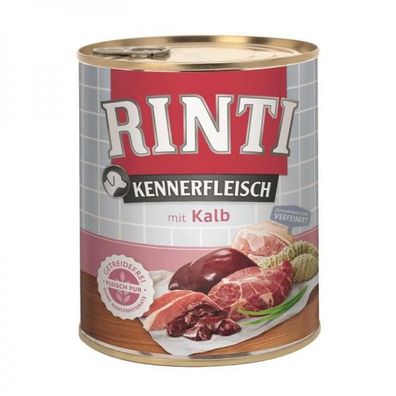 Rinti Dose Kennerfleisch Kalb 800 g (Menge: 12 je Bestelleinheit)