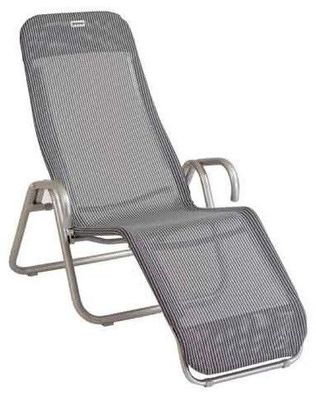 acamp Bäderliege Calypso, ergonomisch geformt, modern, Stahlrohr, Textilgewebe