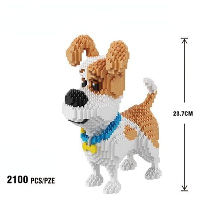 2100 Teile Set DIY Spielzeug Haustier Hund Max 3D Mini Puzzle Bausteine Geschenk