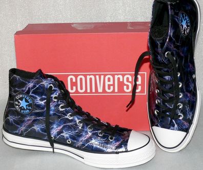 Converse 163787C Chuck 70 HI Lack Leder Schuhe Sneaker Boots 46 46,5 Dark Blue