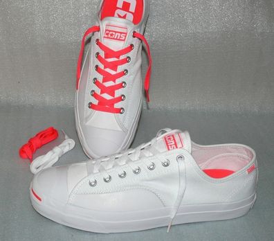 Converse 164122C JP PRO OP OX Canvas Schuhe Sneaker Boots 44 46,5 Weiß Racer Pin