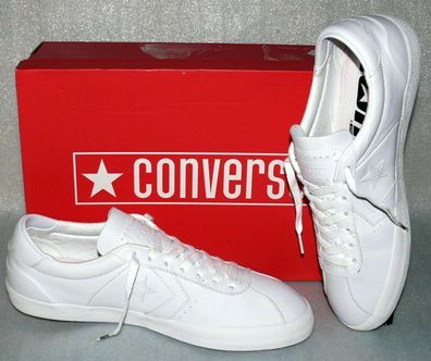 Converse 162503C BREAK POINT PRO OX Echt Leder Schuhe Sneaker Boots 45 White Lux