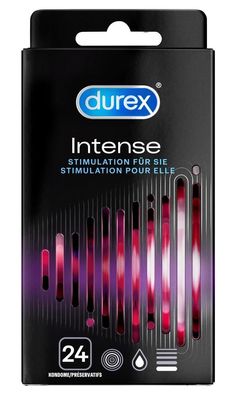 DUREX Intense - Stimulation für Sie Kondome - gerippt und genoppt 24 Stück