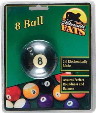 MF Poolball 57,2 mm Durchmesser, orange/ w. / Inhalt 1 Stück