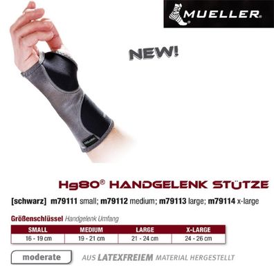 Mueller Hg80 Handgelenk Stütze, M / Inhalt 1 Stück