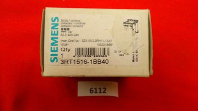 Siemens 3RT1516-1BB40 Schütz E-Stand 05 Lagerware