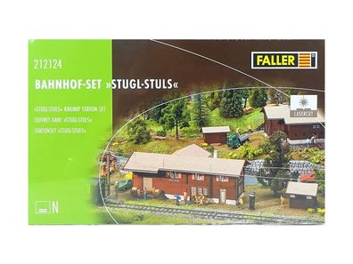 Modellbau Bausatz Bahnhof-Set Stugl-Stuls, Faller N 212124 neu
