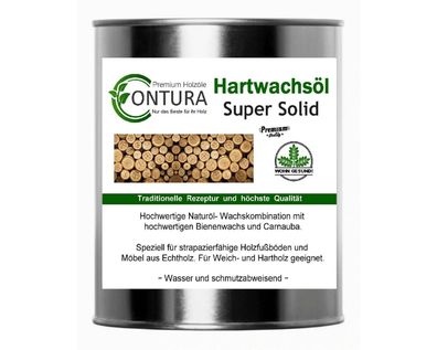 Contura Profi Hartwachsöl Super Solid Holzöl Holzschutz Wachs Öl