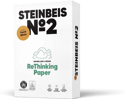 Steinbeis No 2 - Trend White 80g/ m² DIN-A3 500 Blatt 100% Recycling