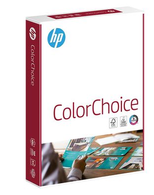HP Color-Choice Drucker-/ Laserpapier 100 g DIN-A4, 500 Blatt, weiß, extraglatt, ...
