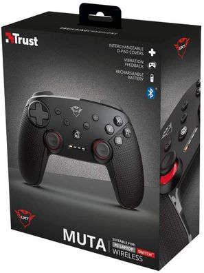 Trust GXT 1230 Muta Wireless Controller Gamepad für PC/ PS3 schwarz