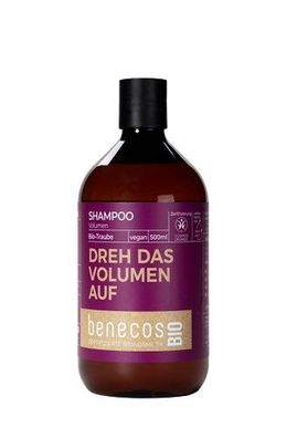 Benecos Shampoo Volumen Traube - Dreh das Volumen auf