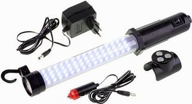 Akku LED Arbeitslampe Werkstattlampe Stablampe Handlampe Leuchte Lampe 60 + 17 LEDs