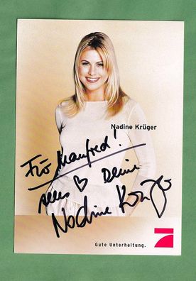 Nadine Krüger - persönlich signierte Autogrammkarte (4)