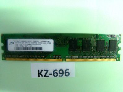 Micron MT8HTF12864AY-667E1' 1 GB DDR2 RAM 1Rx8 PC2-5300U non-ECC #KZ-696