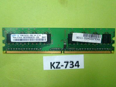 Samsung DDR2-533 RAM PC2-4200U M378T6553CZ3-CD5 512 MB #KZ-734