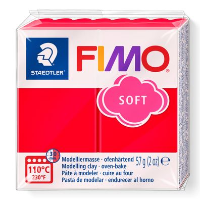 Modelliermasse FIMO soft indischrot