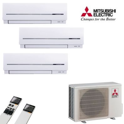 MultiSplit Klimaanlage Kompakt 1 + 1 + 3 kW Kühlen