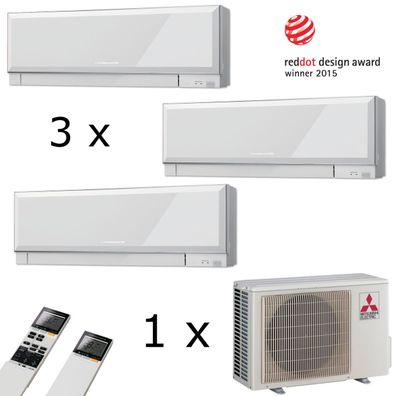 MultiSplit Klimaanlage Premium 2 + 2 + 1 kW Kühlen