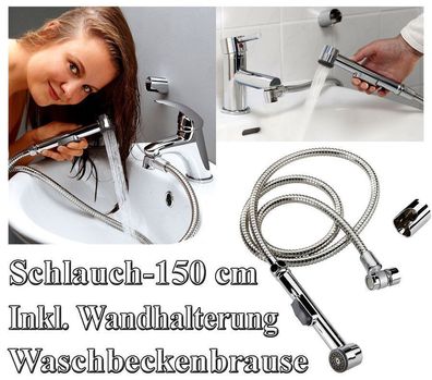 78015N Waschbecken Waschtisch Bidet Friseur Handbrause Spültisch Brause Stopfunk