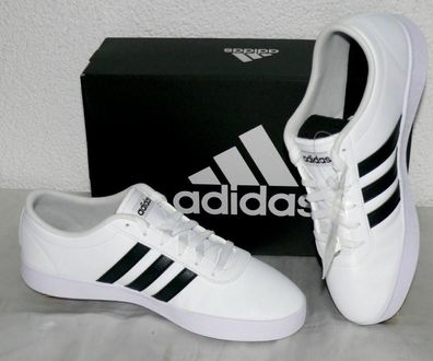 Adidas B43666 EASY VULC 2.0 Leder Schuhe Ultra Leicht Sneaker 40 43 Weiß Schwarz