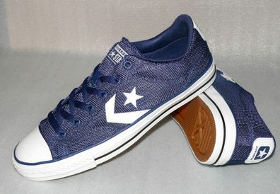 Converse 160582C ONE STAR PLAYER OX Mesh Schuhe Sneaker Boots 43 45 Dk. Blau Weiß