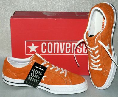 Converse 161574C ONE STAR OX Suede Leder Schuhe Sneaker Boots 42,5 46 Mandarine