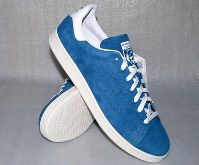 Adidas D67365 Stan Smith Men Schuhe Rau UP Velour Leder Lauf Sneaker 48 49 Blau