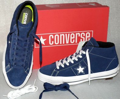 Converse 153473C ONE STAR PRO MID Suede Leder Schuhe Sneaker Boots 41,5 46 Navy
