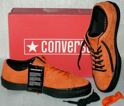 Converse 163811C ONE STAR OX Suede Leder Schuhe Sneaker Boots 44 Orange Black