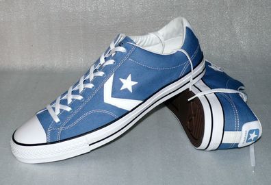 Converse 160556C ALL STAR PLAYER OX Canvas Schuhe Sneaker Boots 51,5 Blau Weiß