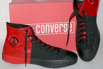 Converse 166534C Ctas HI Canvas TEX Schuhe Sneaker Boots 43 45 Black Enamel Red