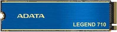 ADATA LEGEND 710 1 TB NVMe SSD Festplatte (blau/ gold, PCIe 3.0 x4, NVMe 1.4, M.2